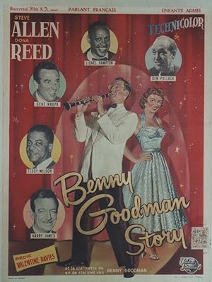 "THE BENNY GOODMAN STORY" Réalisé par Valentine DAVIES en 1956 avec Steve ALLEN, Donna REED, Lion...