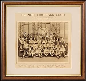 A vintage photograph of the 'Empire Football Club. Premiers Sturt Suburban Association, 1900. Mat...