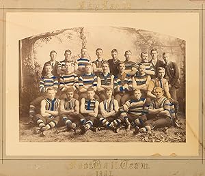 A vintage photograph of the 'Maylands Football Team 1891' in suburban Adelaide