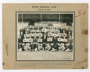 A vintage photograph of the 'Sturt Football Club. Runners up 1936'