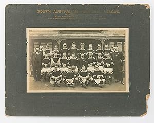 A vintage photograph of the 'South Australian Football League Inter-State Team, 1910'
