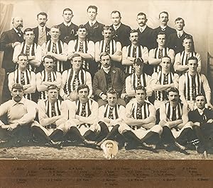 A vintage photograph of the 1906 South Australian Football Association interstate football team