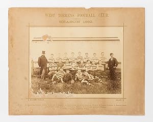 A vintage photograph of the 'West Torrens Football Club. Season 1882'