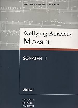 Mozart, Wolfgang Amadeus: Sonaten für Klavier, 1. Teil, Urtext Sonaten / Wolfgang Amadeus Mozart ; 1
