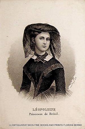 BRAZIL, Princess Leopoldina of Brazil (1847-1871) later Saxe-Coburg and Gotha, mother oft t Braga...