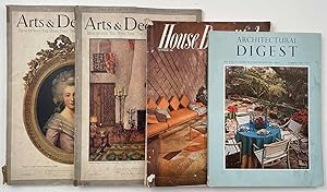 Arts & Decoration / House Beautiful / Architectural Digest. 1927-1967. FOUR VINTAGE MAGAZINES.