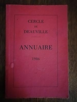Cercle des courses de Deauville fondé en 1873 Annuaire 1986 - - Réglement général Règlement des a...