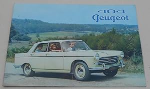 Plaquette publicitaire 404 Peugeot