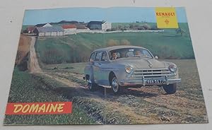 Plaquette publicitaire de la Domaine Renault