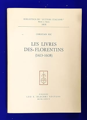 Les livres des Florentins (1413-1608).