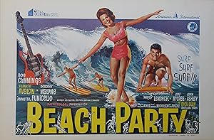 "BEACH PARTY" Réalisé par William ASHER en 1963 avec "ANNETTE" FUNICELLO, Frankie AVALON / Affich...
