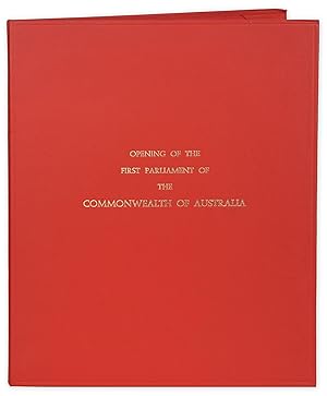 INVITATION-Opening of the Parliament of the Commonwealth by his Royal Highness The Duke of Cornwa...