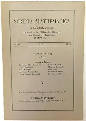 Scripta Mathematica: Vol. XV, No.2