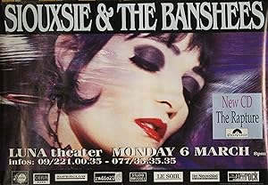 "SIOUXSIE & THE BANSHEES (Concert LUNA THEATER)" Affiche originale / Offset (1995)