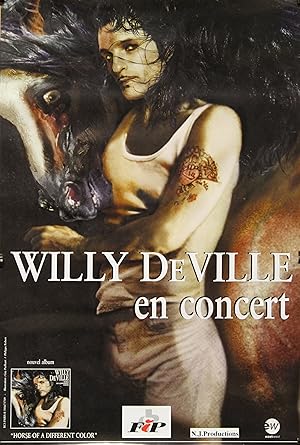 "Willy DeVILLE (EN CONCERT)" Affiche originale / Photo Guy PEELLAEART / Philippe ROBERT (1999)