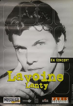 "Marc LAVOINE & Alain LANTY (EN CONCERT)" Affiche originale / Photo Vincent KNAPP (1997)
