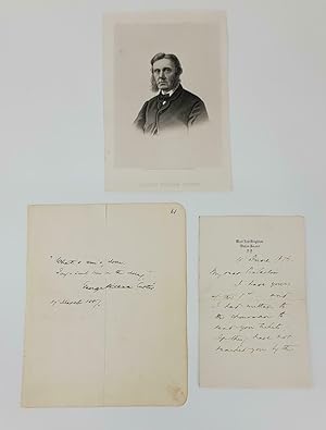 George William Curtis Portrait And Signed Items