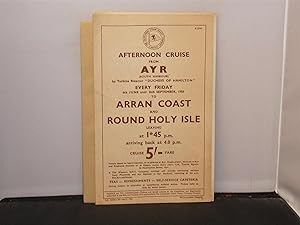 Caledonian Steam Packet Company - Publicity Leaflet for Afternoon Cruise from Ayr (South Harbour)...