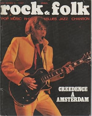 "ROCK & FOLK n°57 octobre 1971" John FOGERTY/ CREEDENCE Photo Jean-Pierre LELOIR