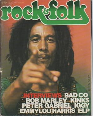 "ROCK & FOLK n°124 mai 1977" Bob MARLEY (Photo Laurens VAN HOUTEN)