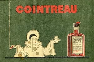 "COINTREAU" Affiche d'intérieur originale entoilée / Litho début 1900