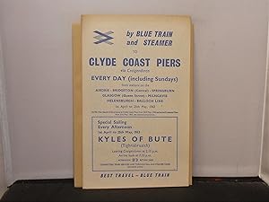 By Blue Train and Steamer to Clyde Coast Piers via Craigendoran 1st April to 25th May, 1962