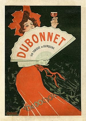 "DUBONNET" Affiche d'intérieur originale entoilée / Litho par Giuseppe BOANO / IMP. FROSSART-COUR...