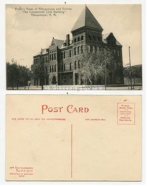 Porter's Views of Albuquerque [New Mexico] and Vicinity: "The Commercial Club Building" [Circa 1910]