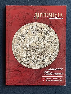ARTEMISIA AUCTIONS-SOUVENIRS HISTORIQUES-DROUOT RICHELIEU-6 NOVEMBRE 2013