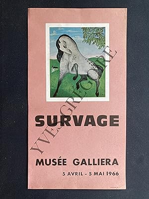 AFFICHE-MUSEE GALLIERA-5 AVRIL-5 MAI 1966