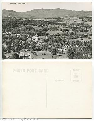 Stowe Vermont Aerial Town View, Black & White Photo by Richardson, No. 1741