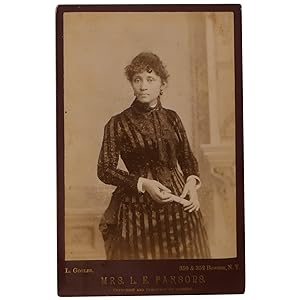 Mrs. L. E. Parsons [Lucy Eldine] [Cabinet Card Photograph]