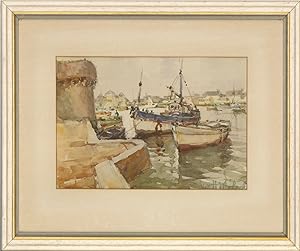 W. H. Malord - 20th Century Watercolour, Boats at the Harbour