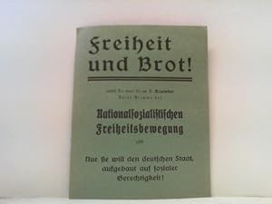 Freiheit und Brot! Wahlpropagandazettel zur Reichstagswahl 1924.