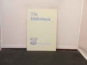 The Bibliotheck A Scottish Journal of Bibliography and Allied Topics mainly of Scottish Interest ...