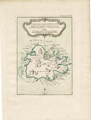 Carte de l'isle d'Antigue