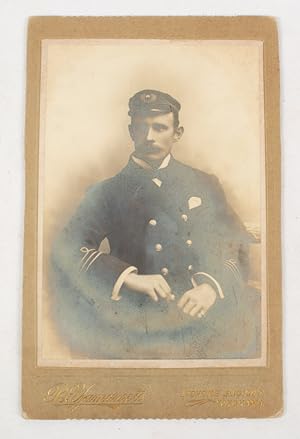 Cabinet Card of a Naval Officer by the Yamamoto studio.