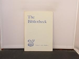 The Bibliotheck A Scottish Journal of Bibliography and Allied Topics mainly of Scottish Interest ...