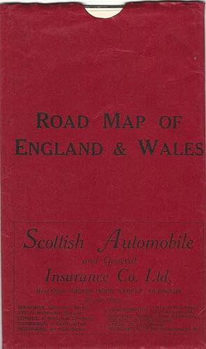 Scottish Automobile and General Insurance Co. Ltd Road Map of England & Wales Scale -1:1,000,000