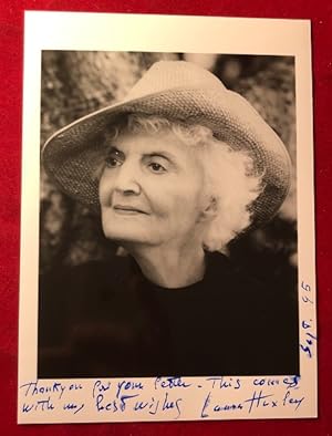 Laura Huxley SIGNED 5X7 Photograph