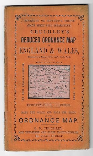 Cruchley's Reduced Ordnance Map of England & Wales. No 20. Surrey/Kent.