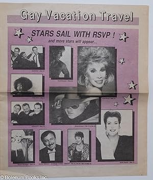 Gay Vacation Travel [brochure/newspaper] Stars sail with RSVP!
