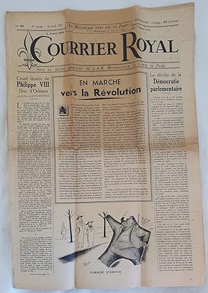 COURRIER ROYAL N° 93 - 3° ANNEE - 10 AVRIL 1937,