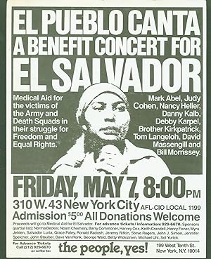 El Pueblo Canta: A Benefit Concert for El Salvador (poster)