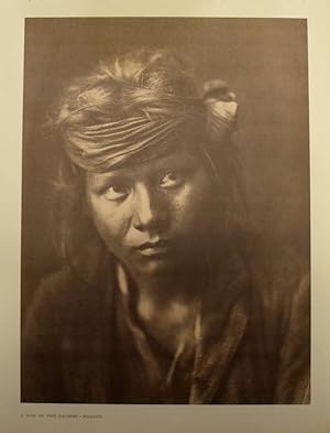 A SON OF THE DESERT, NAVAHO MAN By Edward S Curtis