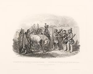 The Travellers meeting with Minatarre Indians. Near Fort Clark