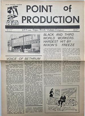 Point of Production. Official Organ of the Black Workers Congress. Volume 1, Number 1. 9-22-71