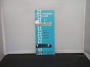 British Railways : Publicity Leaflet for Continental Services by Rail and Sea from Newcastle, Hul...