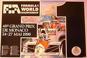 AFFICHE : F1 48ème GRAND PRIX DE MONACO 24-27 MAI 1990