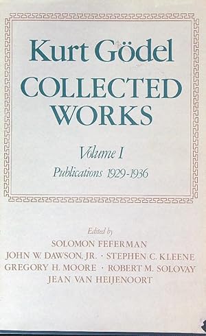 Collected Works: Publications 1929-1936